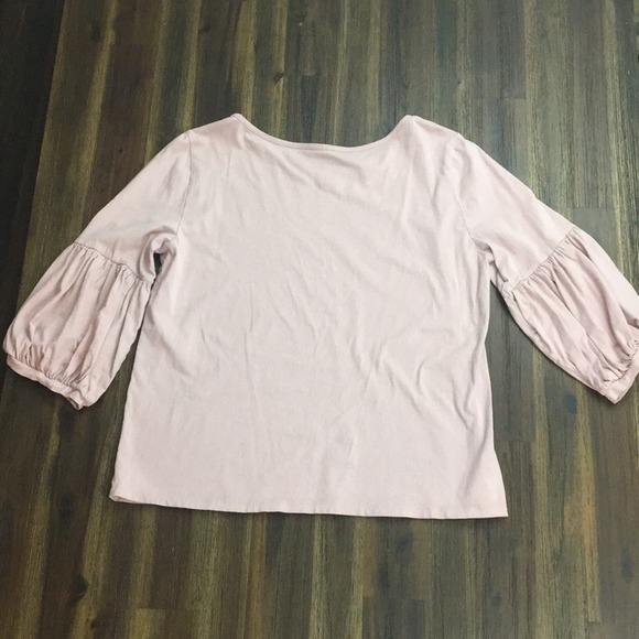 Loft light blush ballon sleeves blouse - Picture 5 of 6